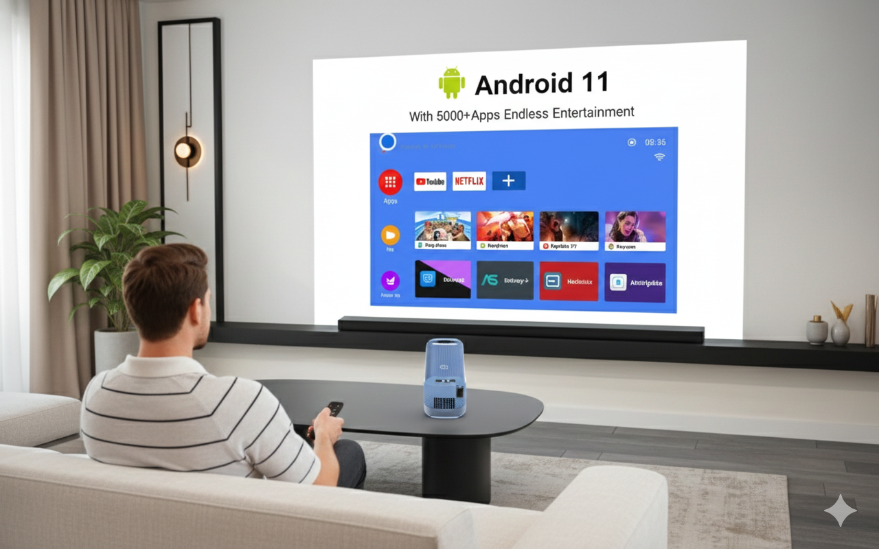 Vision Pro Max 1080p Smart Projector™