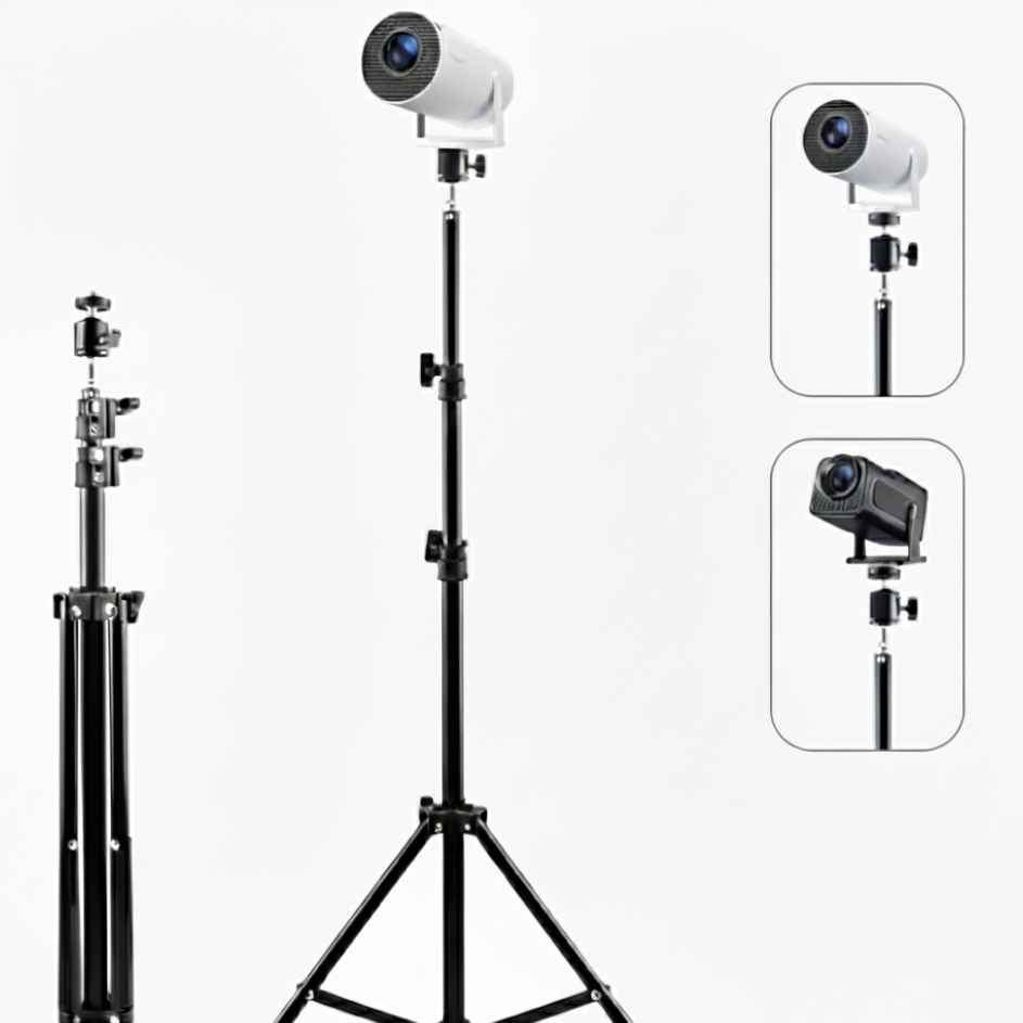 Universal Mini Projector Tripod Stand - Adjustable & Portable