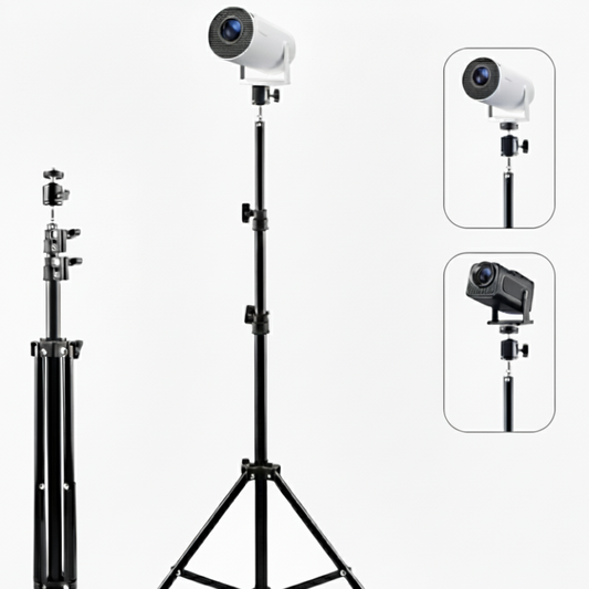 Universal Mini Projector Tripod Stand - Adjustable & Portable